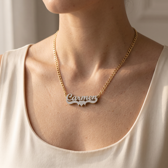 The Celestia Ice Name Necklace