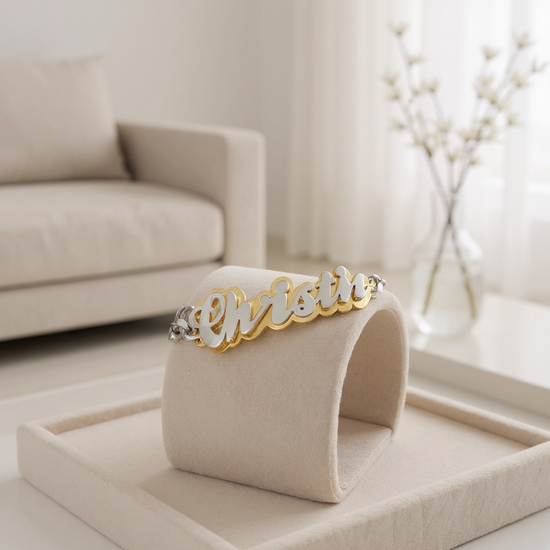 Custom Name Cuban Link Bracelet