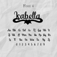The Celestia Iced Name Hoops