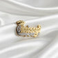 The Crowned Name Earrings