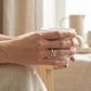 The Opaline Interlace Ring