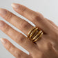 THE SCULPTED TRINITY RING