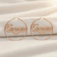 The Celestia Iced Name Hoops