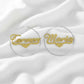 The Celestia Iced Name Hoops