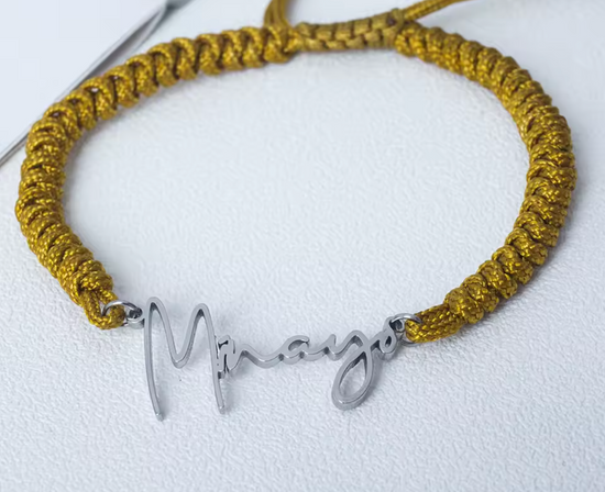 Custom Name Rope Bracelet