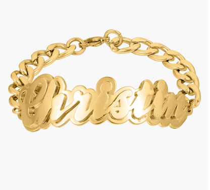 Custom Name Cuban Link Bracelet