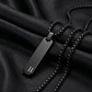 The Obsidian Initial Bar Necklace