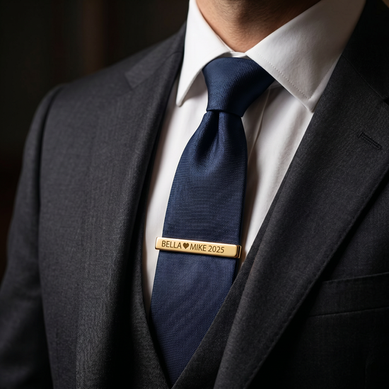 The Gilded Script Tie Clip