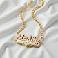 The Nocturne Script Name Necklace