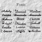 Majesté Name Studs