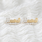 The Crowned Name Earrings