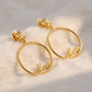The Bond Script Hoop Earrings