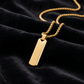 The Obsidian Initial Bar Necklace