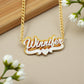 The Nocturne Script Name Necklace