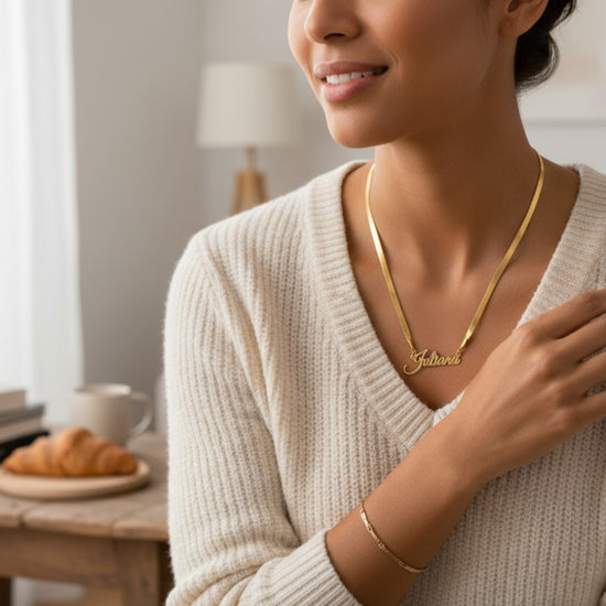 The Herringbone Signature Necklace