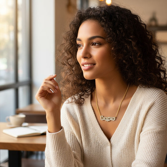 The Celestia Ice Name Necklace