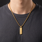 The Obsidian Initial Bar Necklace