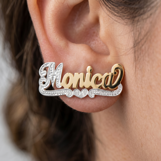 The Crowned Name Earrings
