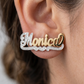 The Crowned Name Earrings