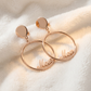 The Bond Script Hoop Earrings