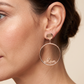 The Bond Script Hoop Earrings