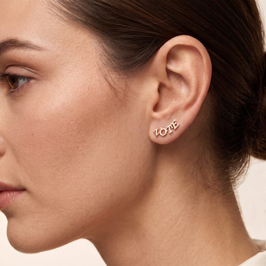 Majesté Name Studs