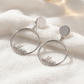 The Bond Script Hoop Earrings