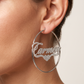 The Celestia Iced Name Hoops
