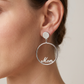 The Bond Script Hoop Earrings