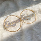 The Celestia Iced Name Hoops